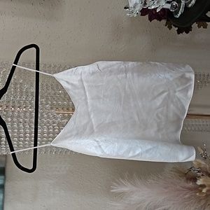 Women's Nine West Satin Cami White